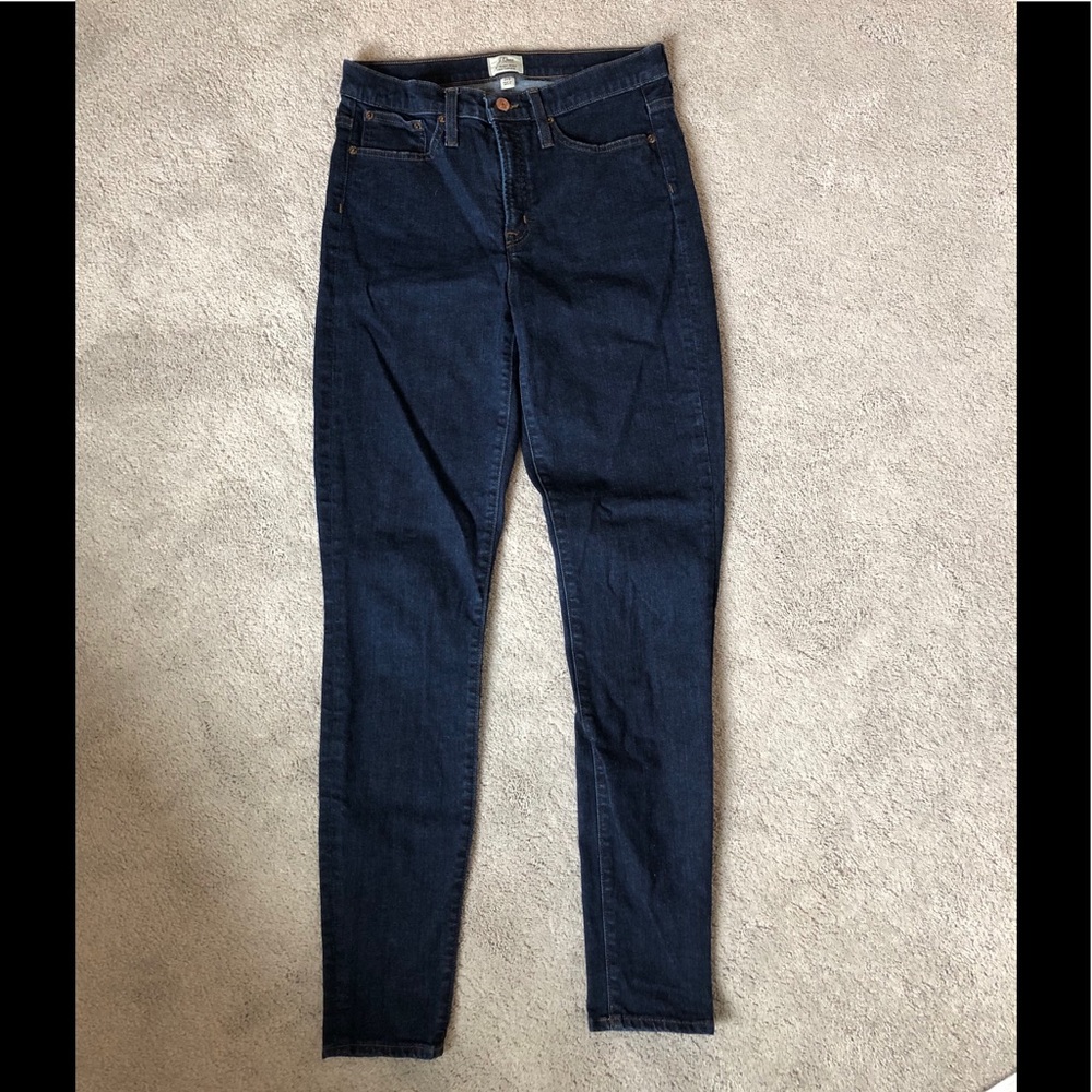 JCrew High Rise Toothpick Jeans